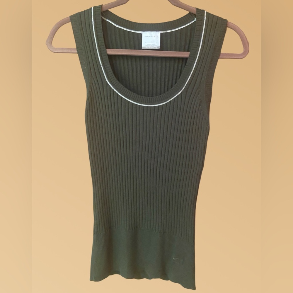 Nike Golf Olive Green Athletic Sweater Tank Top - Size Women’s LG